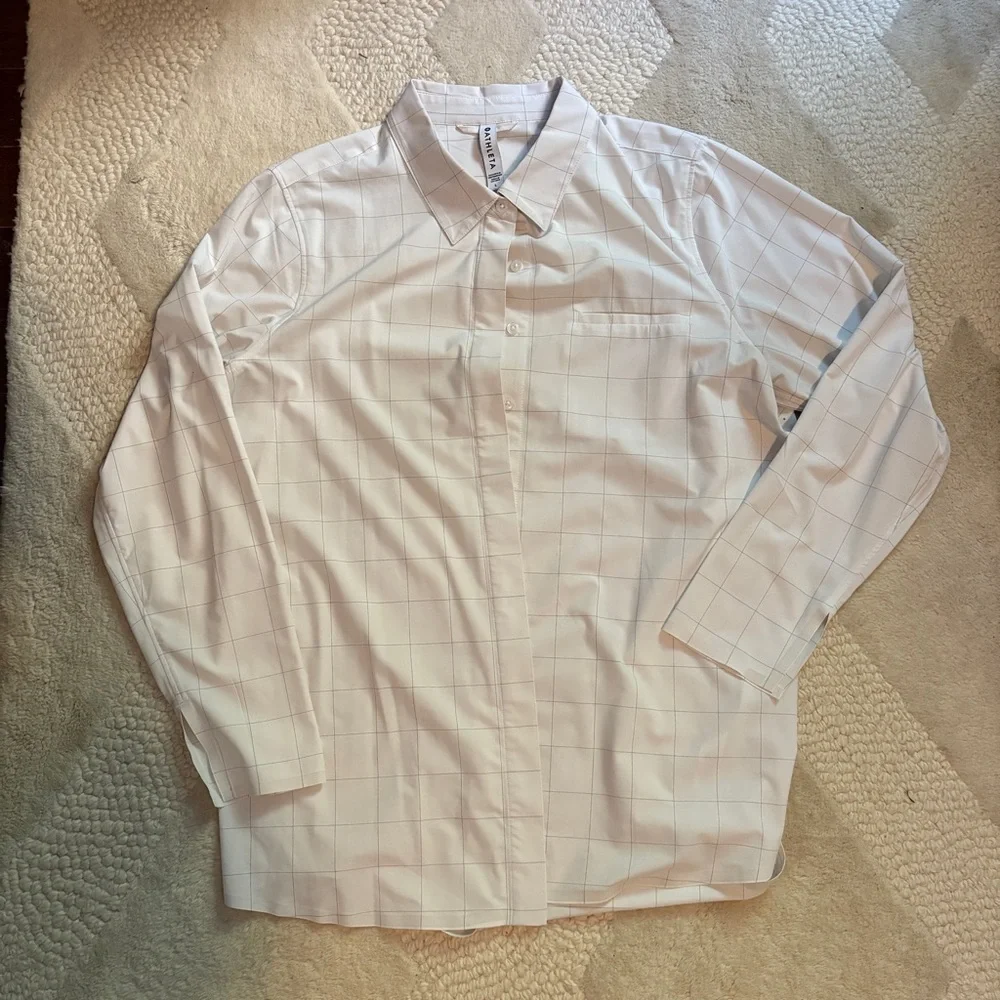 Athleta Urbanite Button Down - Windowpane - Picture 3 of 4